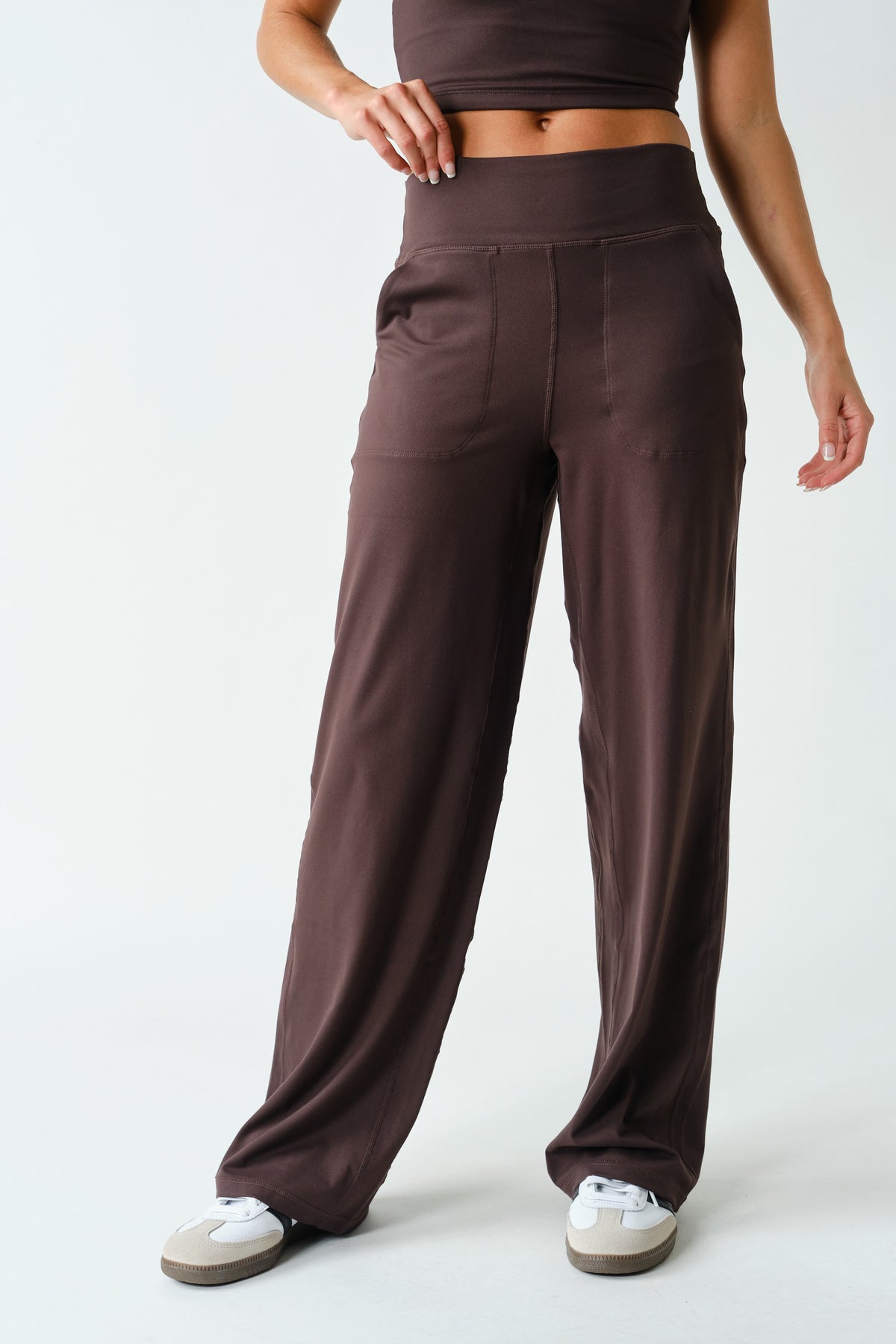 VENICE FLOW ACTIVE PANT--COFFEE