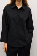 THE ALEXANDRA TOP--BLACK