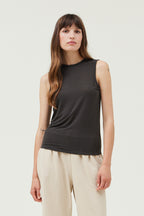 JERSEY TANK TOP--COAL