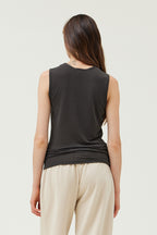 JERSEY TANK TOP--COAL