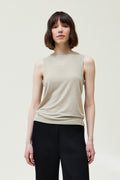 JERSEY TANK TOP--ECRU