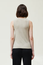 JERSEY TANK TOP--ECRU