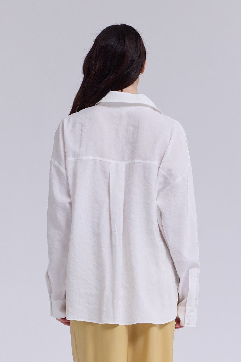 SOFT OVERFIT OFF WHITE SHIRT