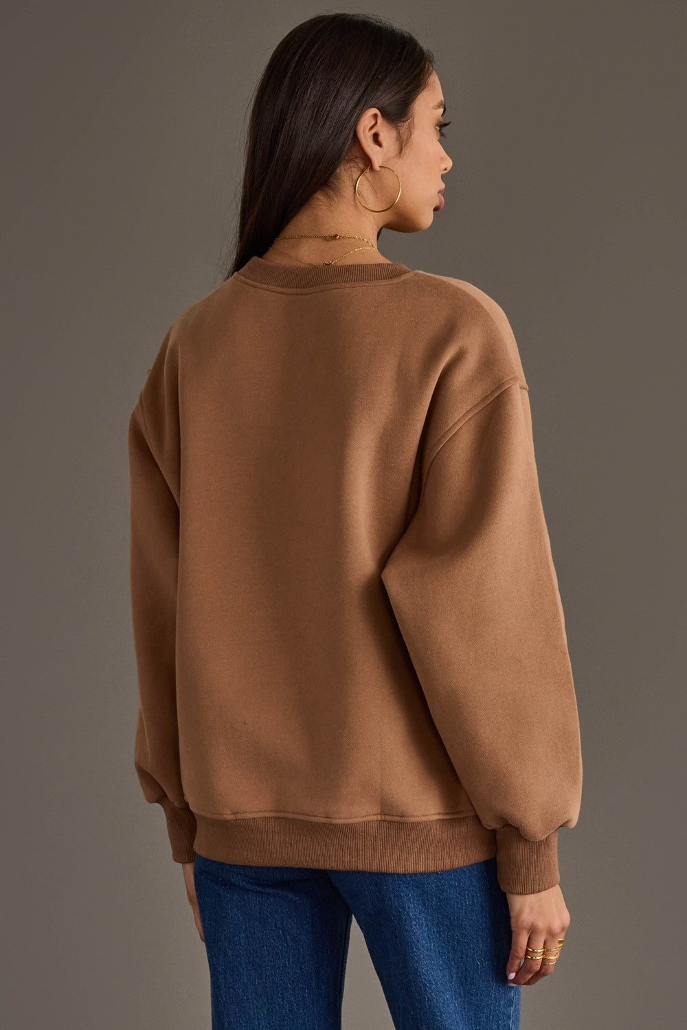 LT. BROWN COFFEE WEATHER SWEATSHIRT