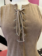 HIGHLINE MINI DRESS--TAUPE