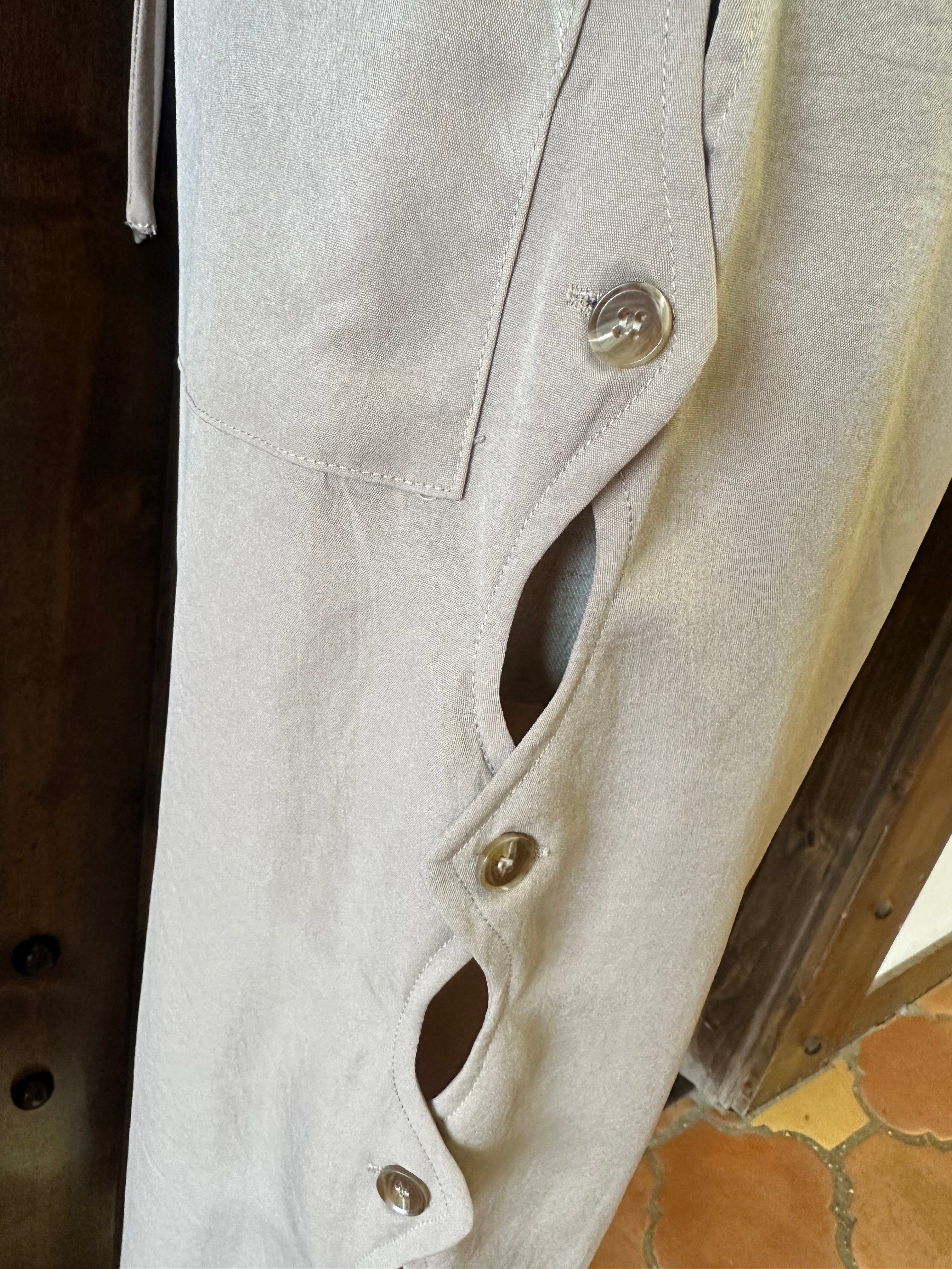 NATURAL ROOTS BUTTON PANTS--KHAKI