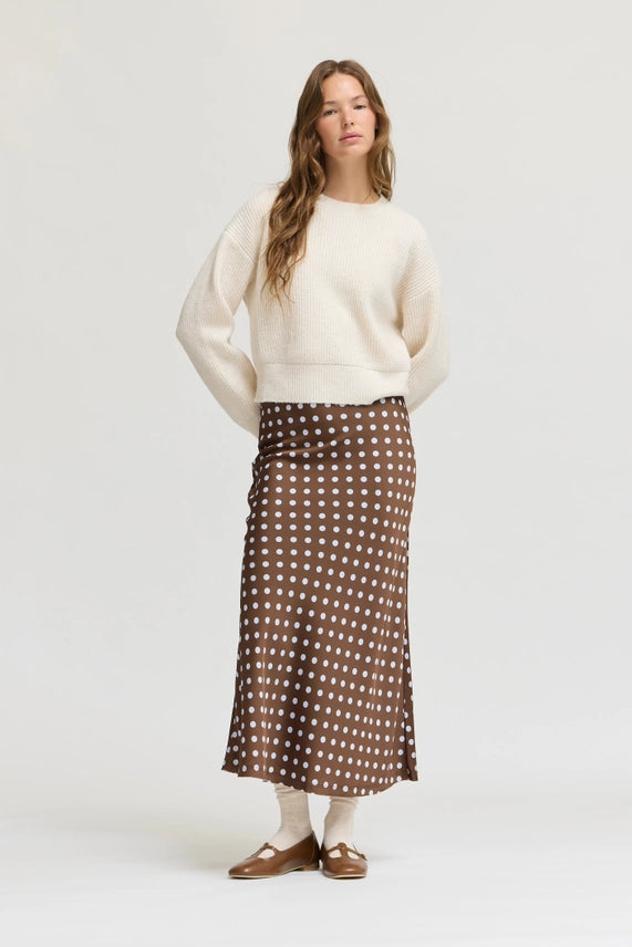 CAROB CREAM KNIT PULLOVER