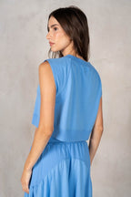 SOFT MODAL MUSCLE TANK--BLUE