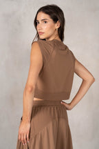 SOFT MODAL MUSCLE TANK--MOCHA