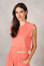 SOFT MODAL MUSCLE TANK--CORAL