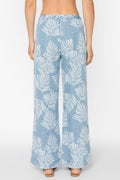 VELVET HEART ALEAH PALM LEAF PANTS--BLUE MIX