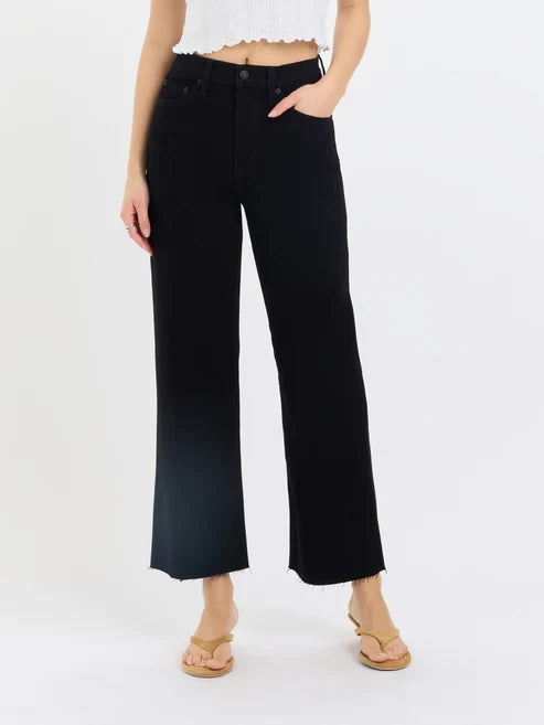 DAZE DENIM PLEASER HIGH RISE WIDE ANKLE JEAN--AFTER PARTY