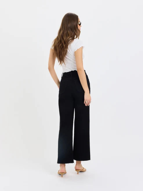 DAZE DENIM PLEASER HIGH RISE WIDE ANKLE JEAN--AFTER PARTY