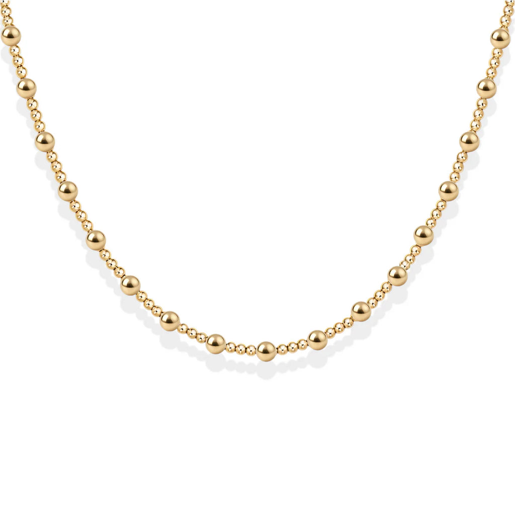 ANGELINA GOLD FILLED BEADED NECKLACE