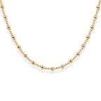 ANGELINA GOLD FILLED BEADED NECKLACE