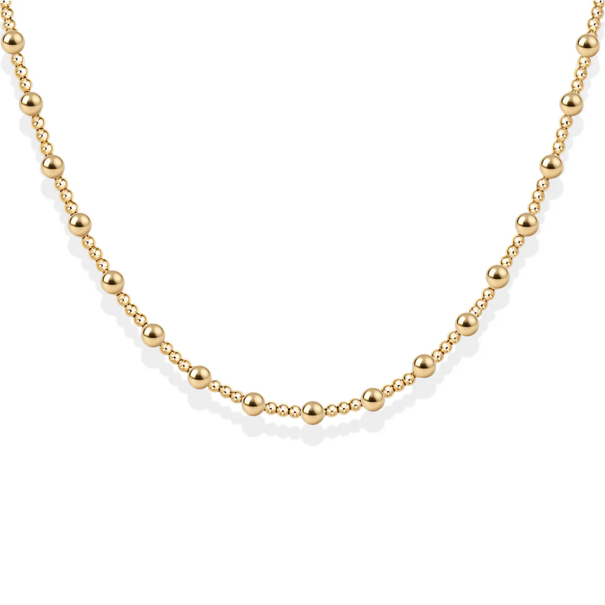 ANGELINA GOLD FILLED BEADED NECKLACE