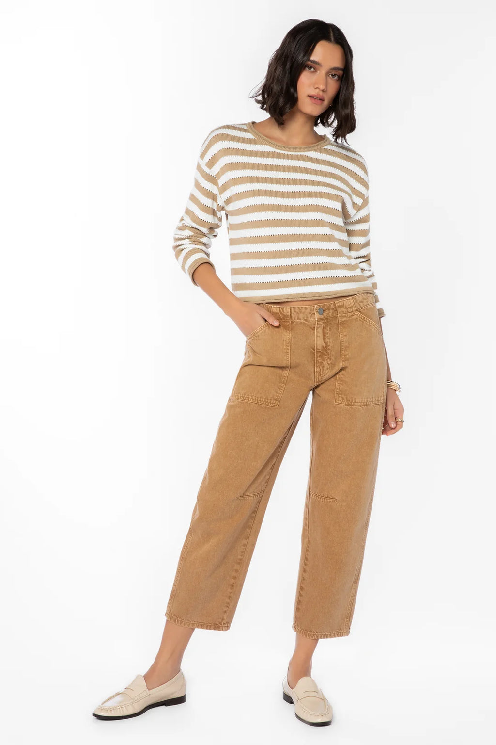 VELVET HEART BARTLY BARREL JEANS--DESERT STORM