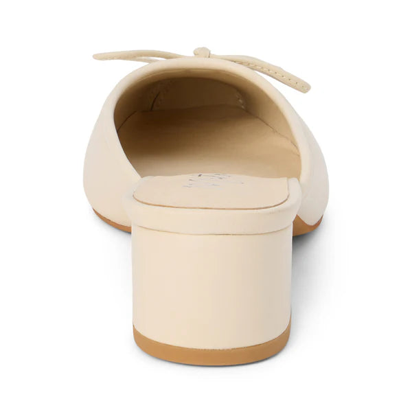 BASILIO HEELED MULE--IVORY