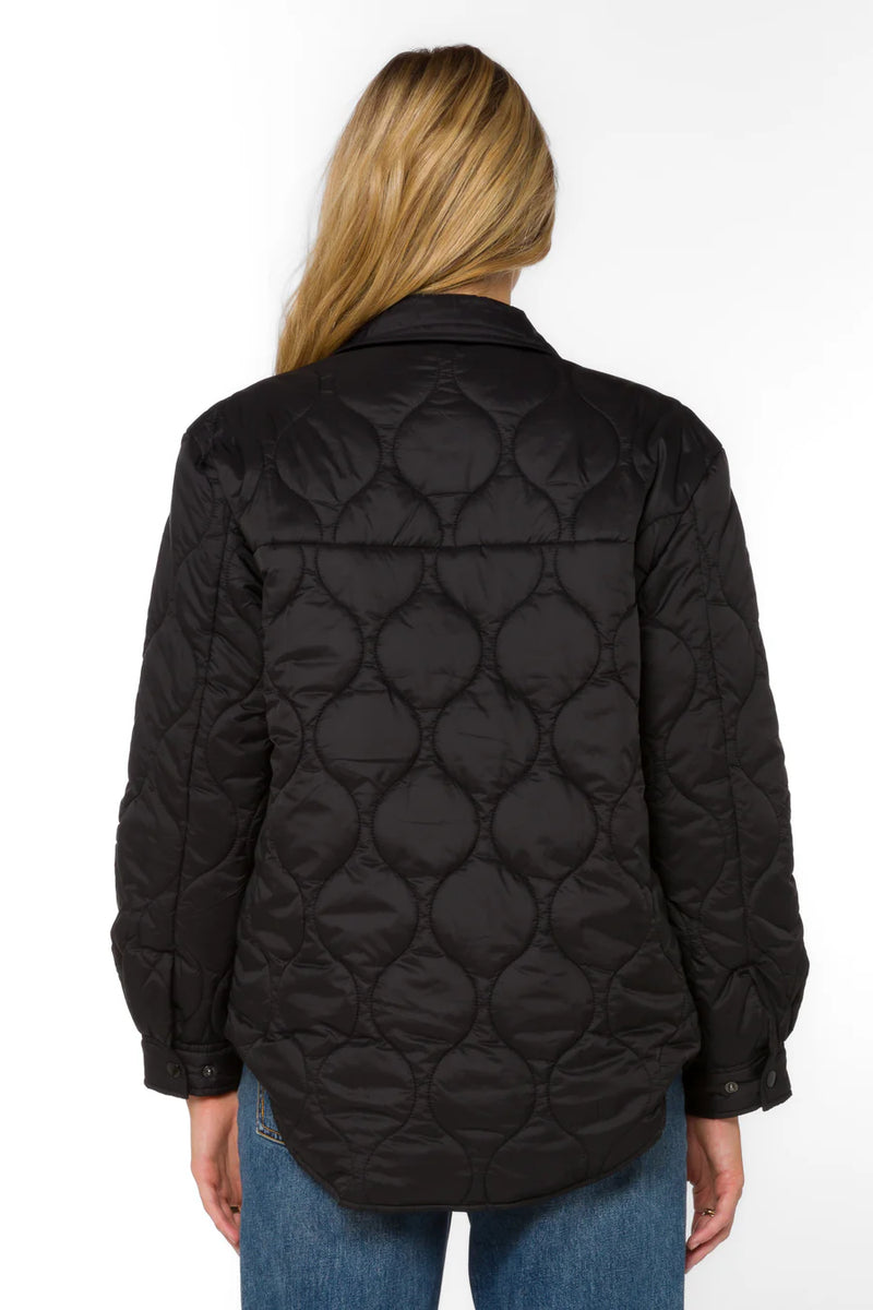 VELVET HEART BELLA PUFFER JACKET--BLACK