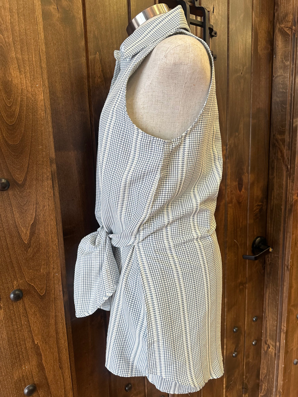 FLYING KITE ROMPER--BLUE/IVORY