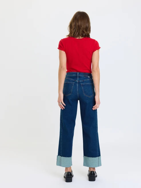 DAZE PLEASER HIGH RISE WIDE ANKLE--SLOW MOTION