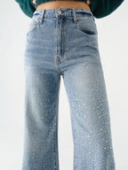 DAZE DENIM FAR OUT HIGH RISE WIDE LEG--STARDUST