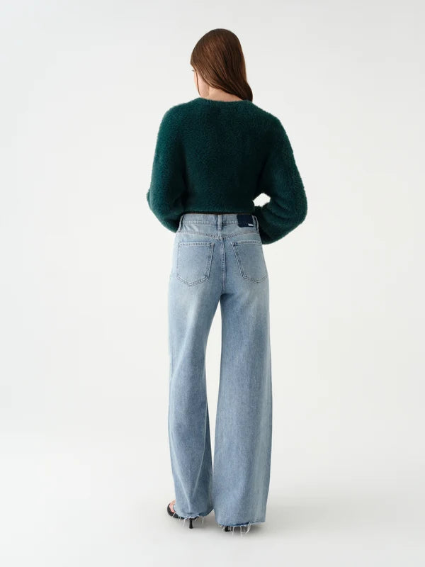 DAZE DENIM FAR OUT HIGH RISE WIDE LEG--STARDUST
