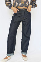 VELVET HEART REYNA BARREL JEAN--DARK INDIGO