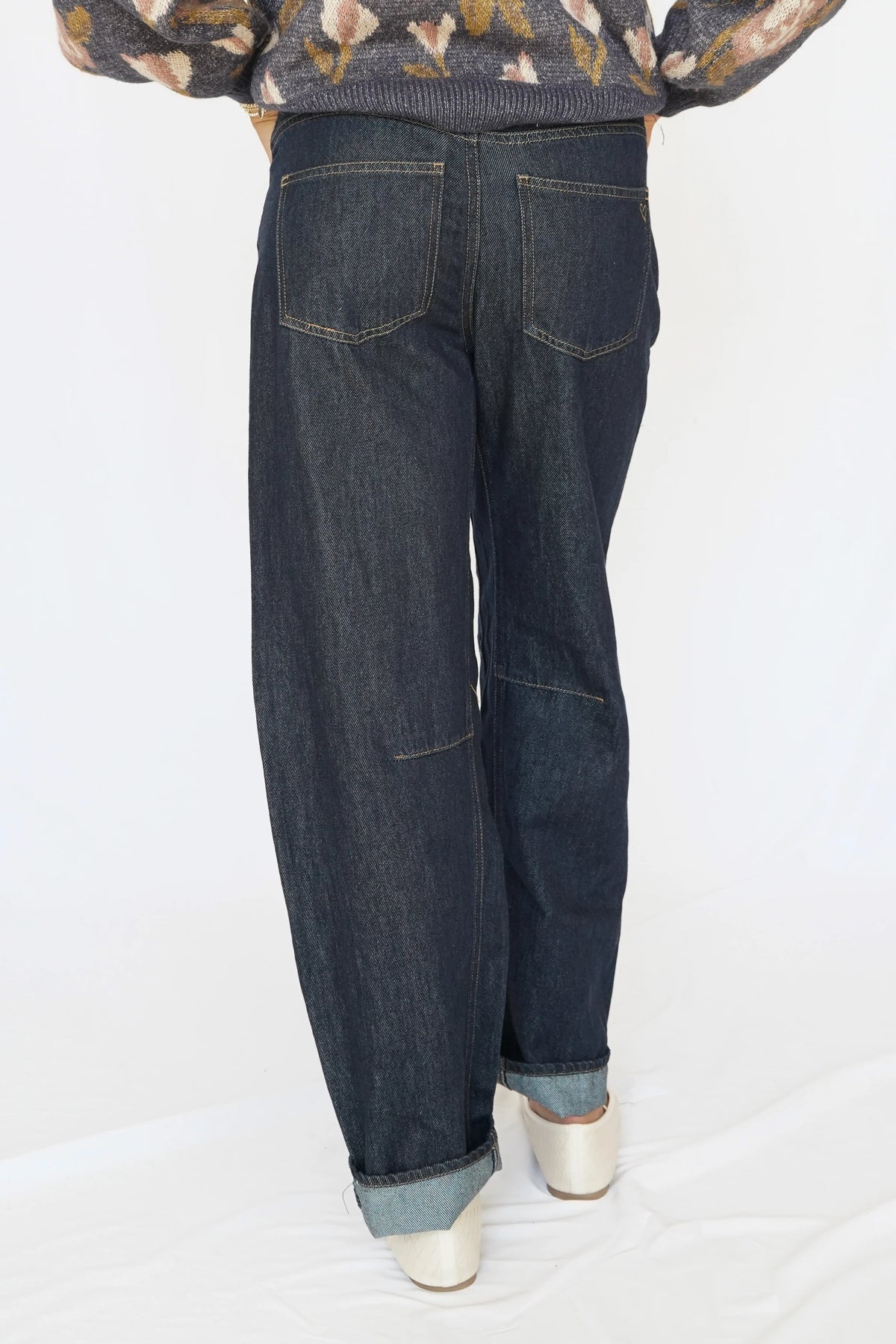VELVET HEART REYNA BARREL JEAN--DARK INDIGO