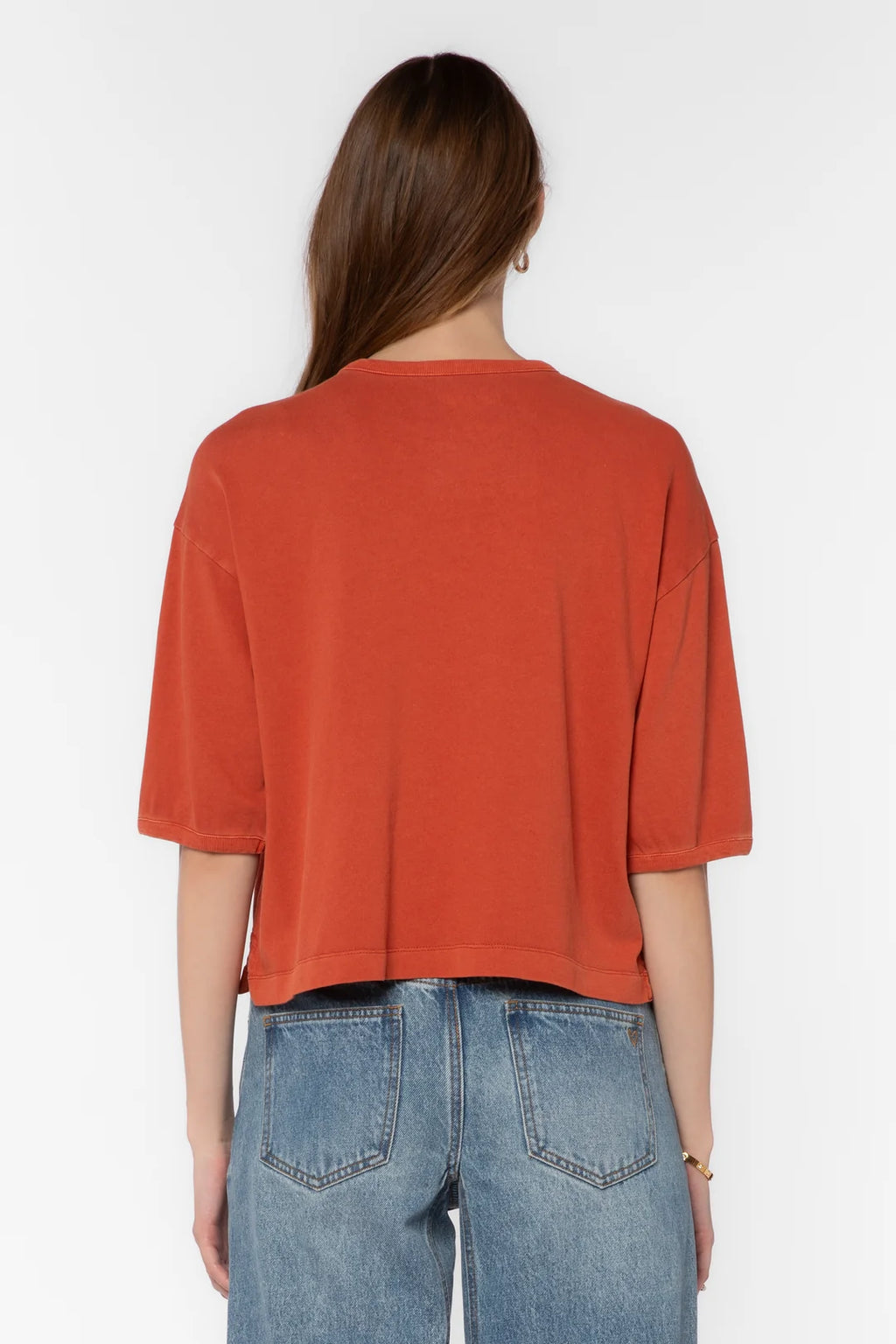 VELVET HEART ELIAS COTTON TEE--BRICK