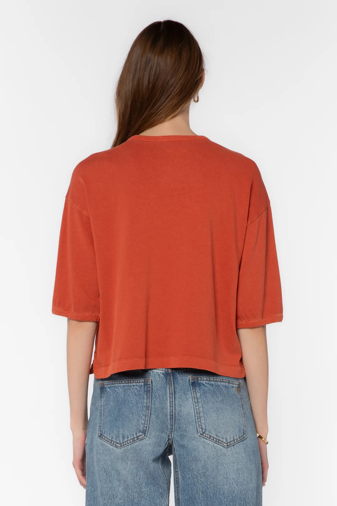 VELVET HEART ELIAS COTTON TEE--BRICK