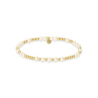 EMMA GOLD FILLED BEADED BRACELET WITH PEARLS