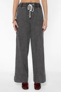 TENCEL HEART JEROME TENCEL PANTS--GREY ACID WASH
