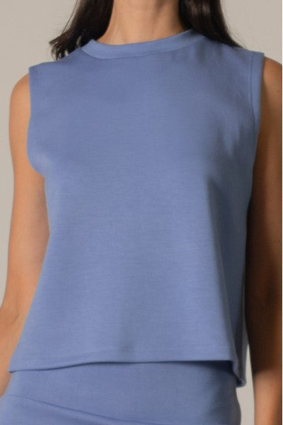 SCUBA MODAL SLEEVELESS TANK--CORNFLOWER BLUE