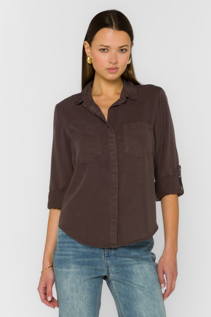 VELVET HEART RILEY TOP--WALNUT