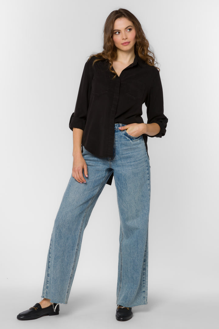 VELVET HEART RILEY TOP--BLACK