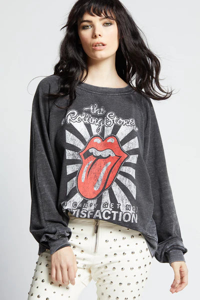 RECYCLED KARMA ROLLINGS STONES SATISFACTION SWEATSHIRT