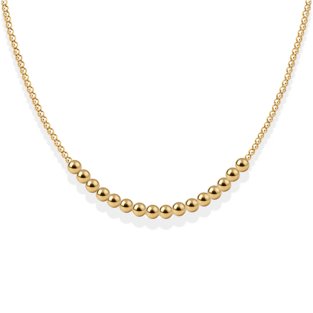 ROBYN GOLD FILLED BEADED NECKLACE