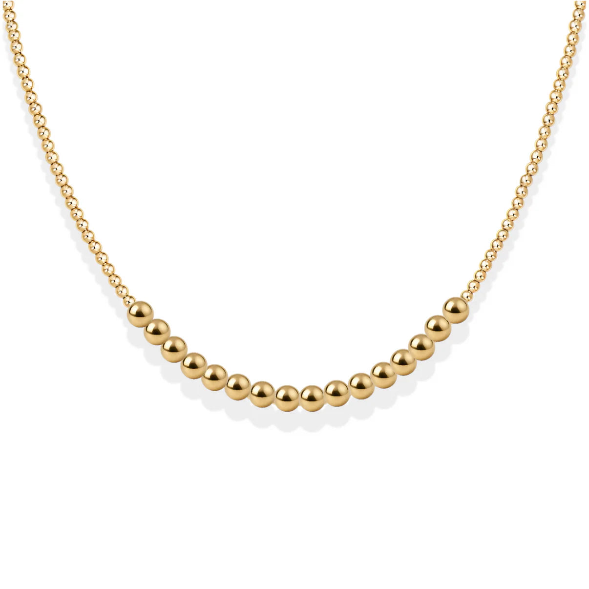 ROBYN GOLD FILLED BEADED NECKLACE