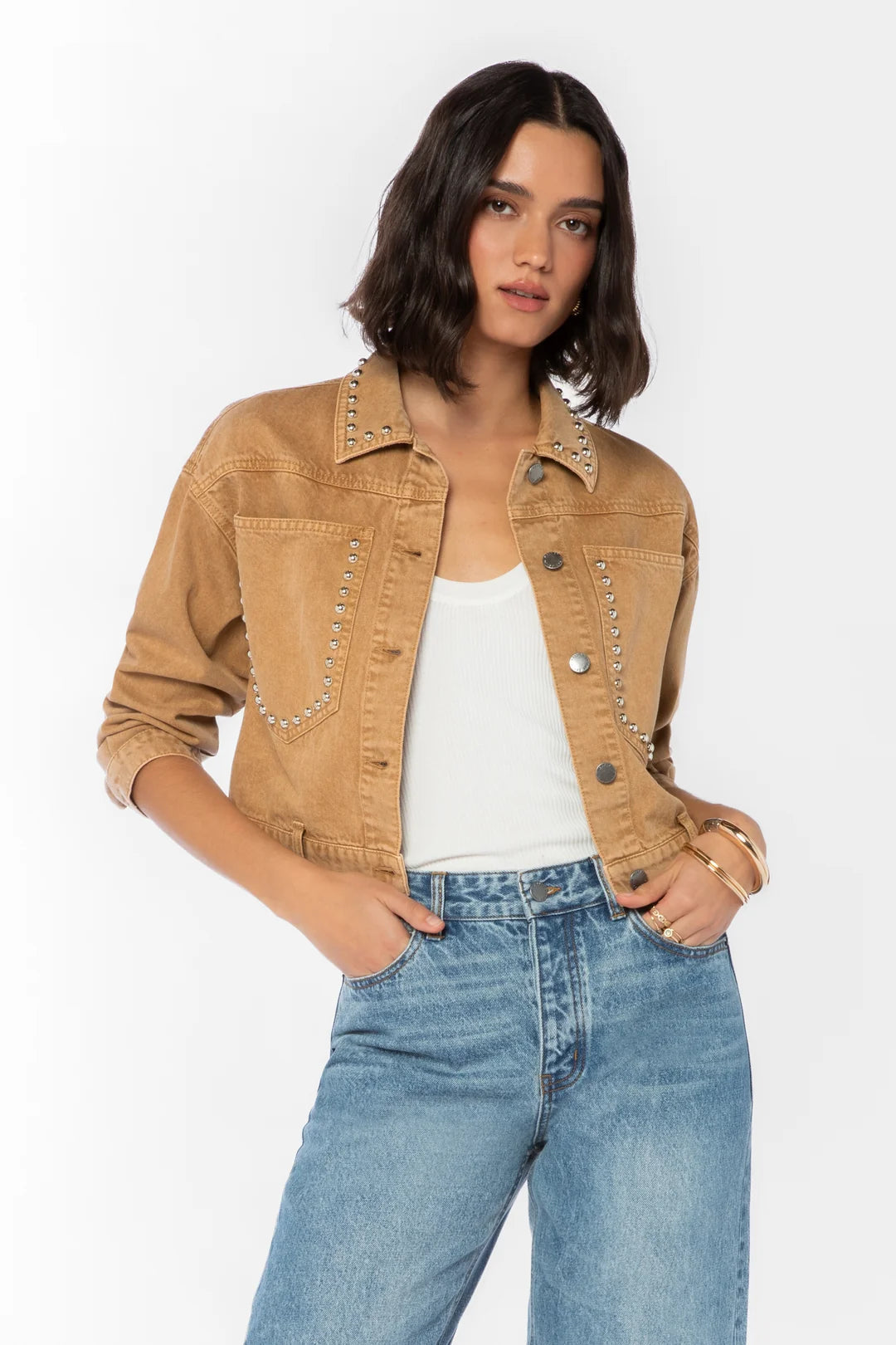 VELVET HEART SHIRA JACKET--DESERT STORM