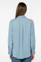 VELVET HEART SIRENA TENCEL TOP--CLASSIC INDIGO