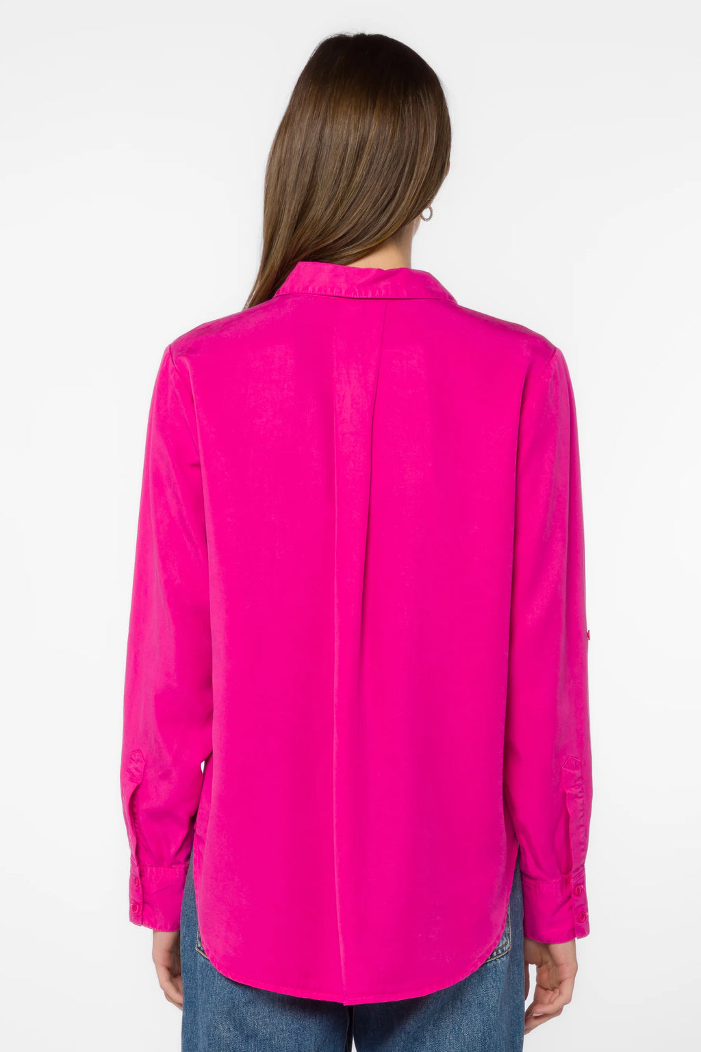 VELVET HEART SIRENA TENCEL TOP--FUCSHIA FLAMBE