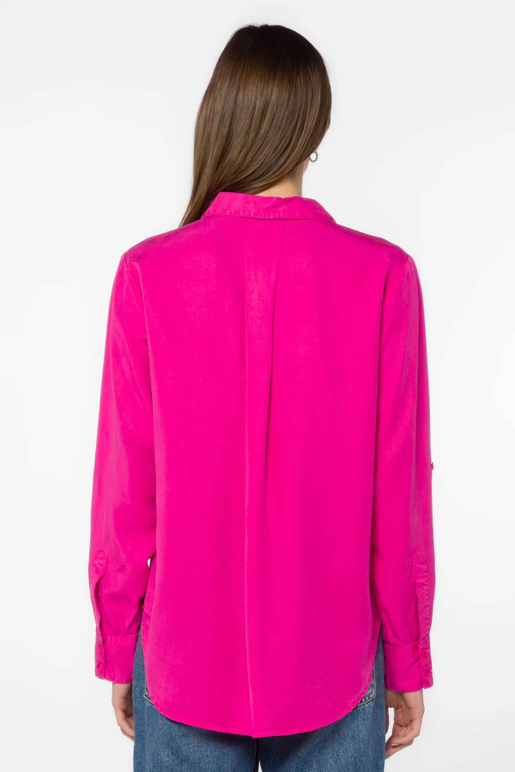 VELVET HEART SIRENA TENCEL TOP--FUCSHIA FLAMBE