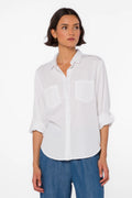 VELVET HEART SIRENA TENCEL TOP--OPTIC WHITE