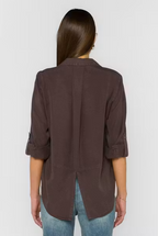 VELVET HEART RILEY LS SHIRT--WALNUT