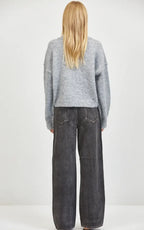 BRAYLEE SWEATER--H. GREY