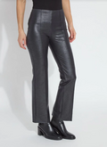 LYSSE ELYSSE FOILED VEGAN LEATHER PANT BLACK