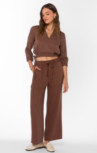 VELVET HEART BARTEL PANTS--COCOA