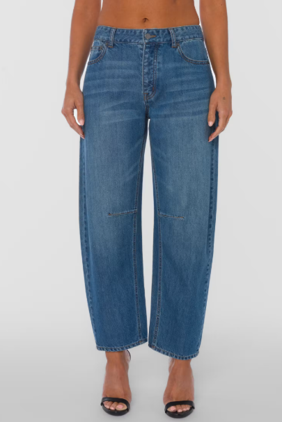 VELVET HEART REYNA BARREL JEAN--DARK INDIGO