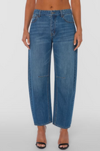 VELVET HEART REYNA BARREL JEAN--DARK INDIGO
